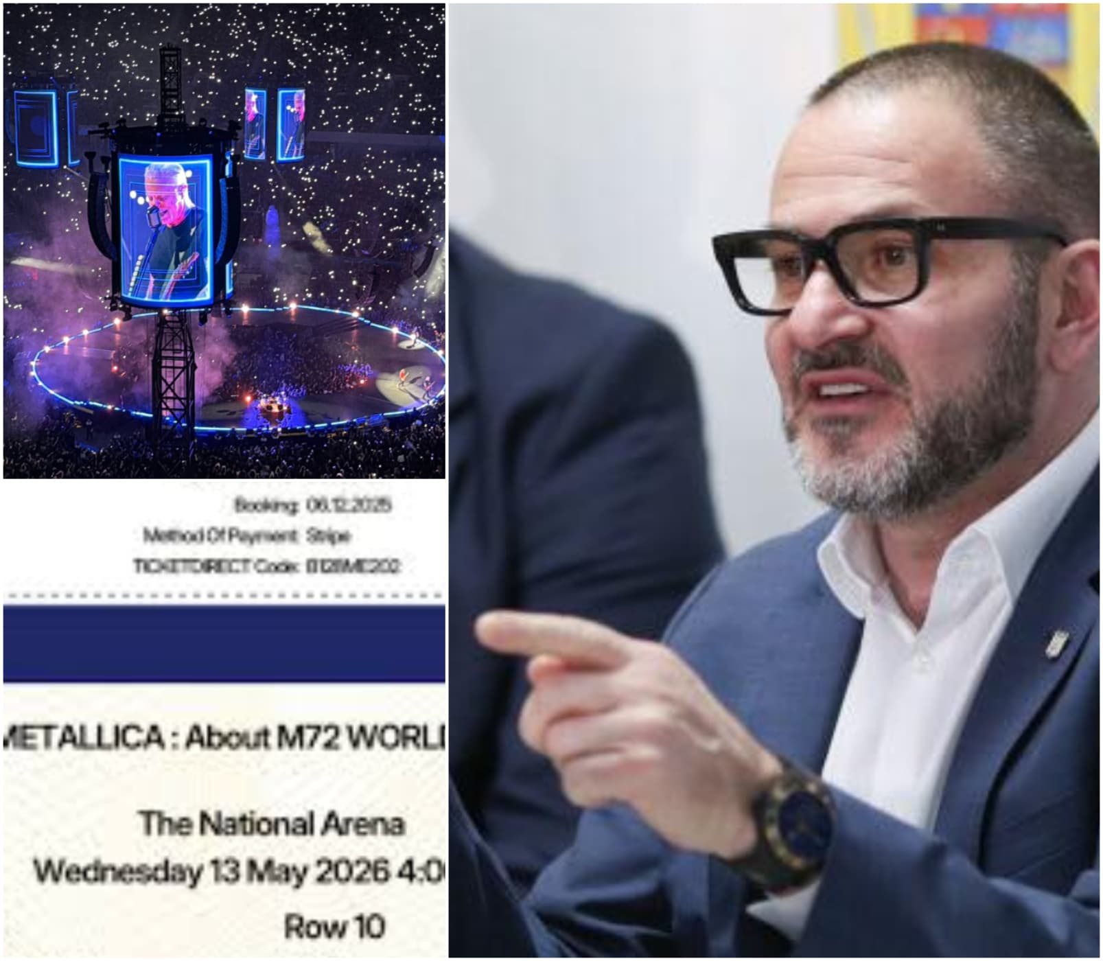Fostul șef ANPC, Horia Constantinescu a cumpărat bilet fals la Metallica. A rămas la poartă cu buza umflată