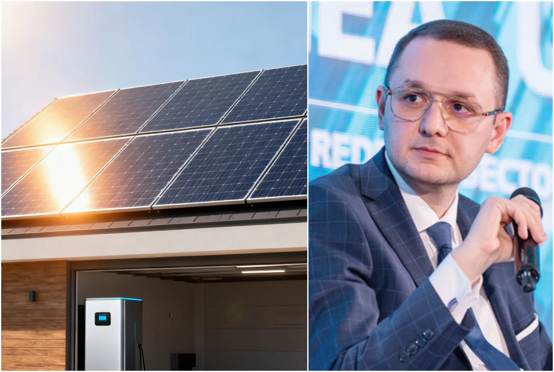Românii care au panouri fotovoltaice și baterii, plătiți în plus de o mare companie: ”100.000 de case au baterie. Le cerem să mute energia livrată în sistem”